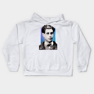 French Poet Comte de Lautréamont illustration Kids Hoodie